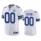 Men's Dallas Cowboys Customized White 60th Anniversary Vapor Limited Nike Jersey,baseball caps,new era cap wholesale,wholesale hats